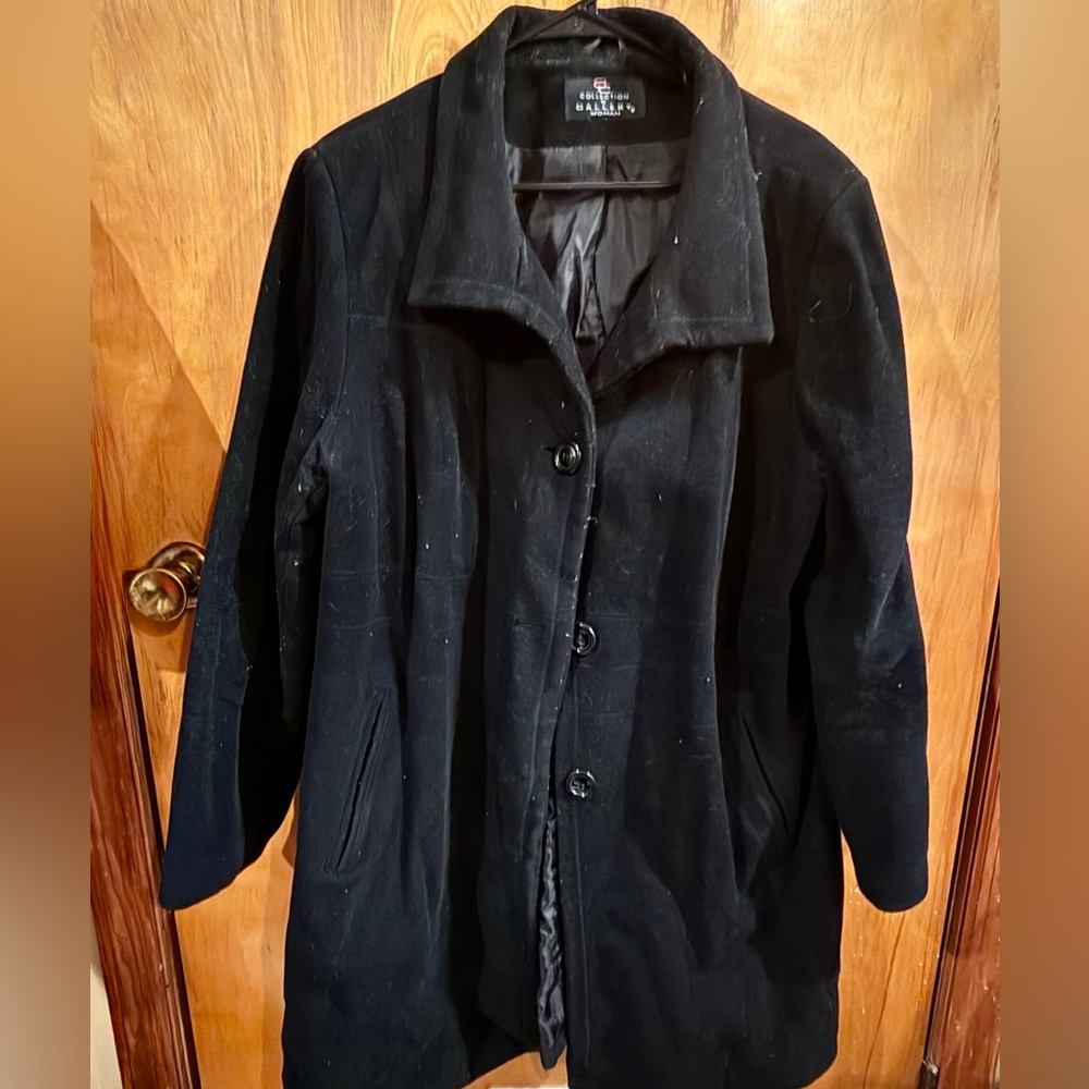 Women's Black PeaCoat